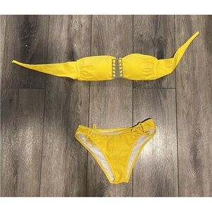 NEW W/TAGS Yellow Two Piece Swim Suit